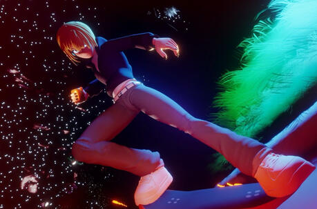 Concept-toward as Girl Skater
